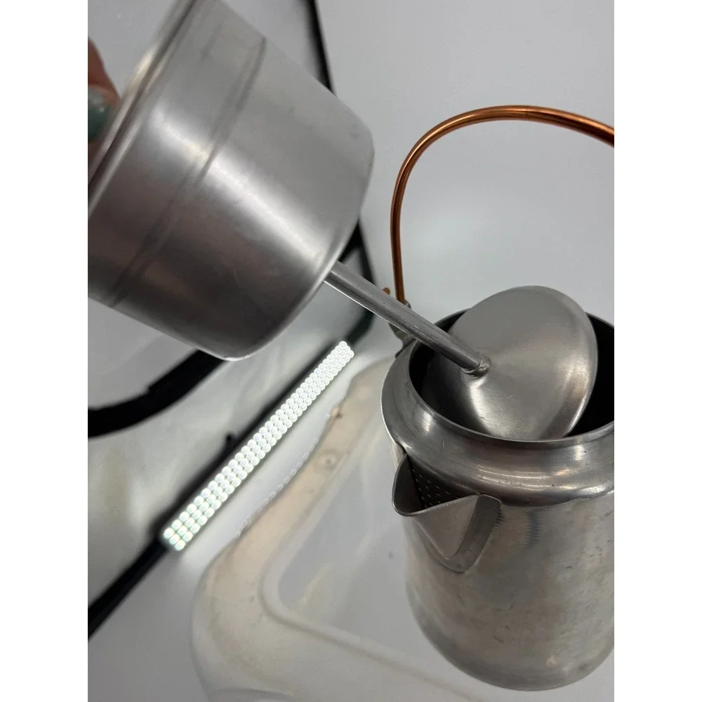 Vtg Comet 9 Cup Coffee Pot Percolator Bail Handle Stove Top Aluminum Campfire